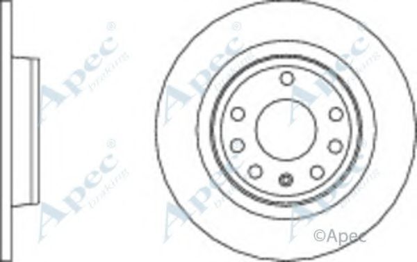 Тормозной диск APEC braking DSK2717