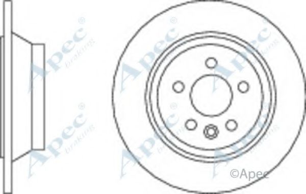 Тормозной диск APEC braking DSK2737