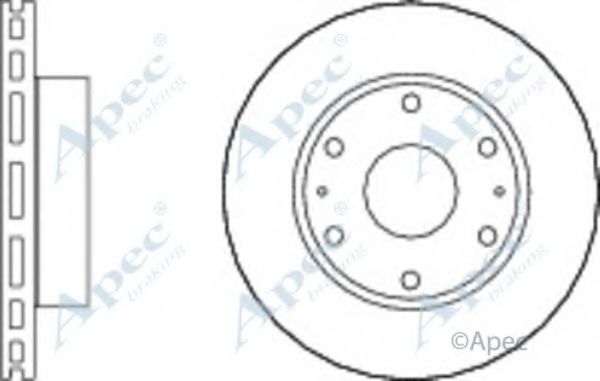 Тормозной диск APEC braking DSK2782