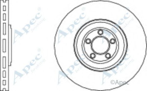Тормозной диск APEC braking DSK2817