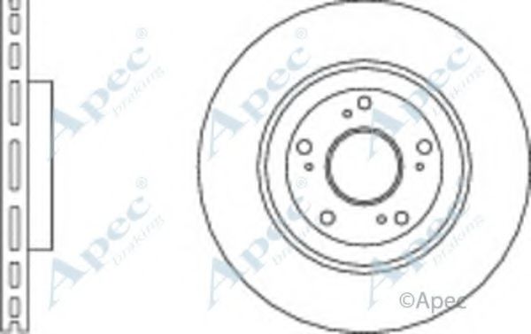 Тормозной диск APEC braking DSK2890