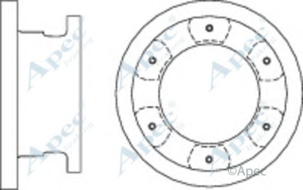 Тормозной диск APEC braking DSK2894