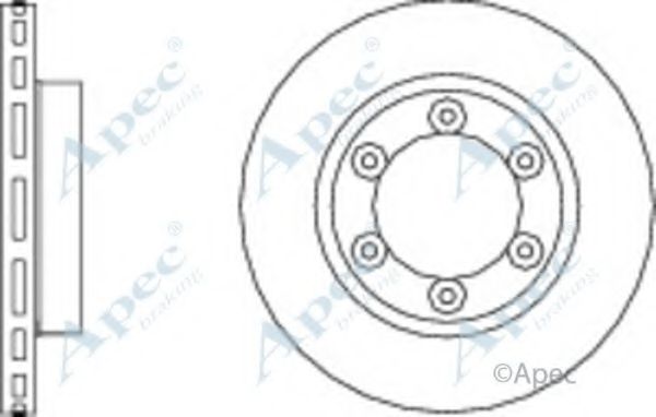 Тормозной диск APEC braking DSK2896
