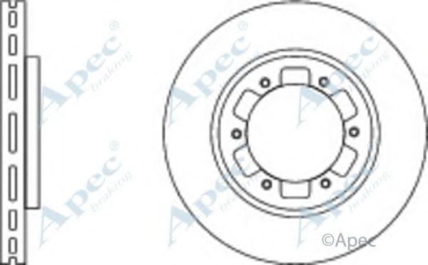 Тормозной диск APEC braking DSK2906
