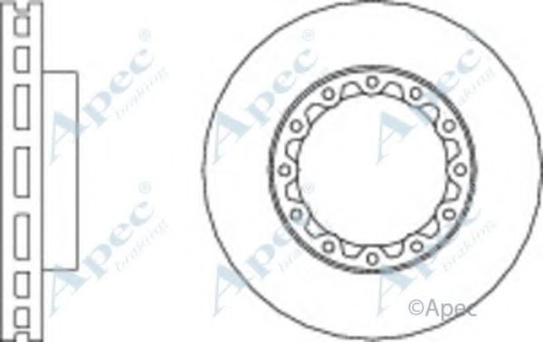Тормозной диск APEC braking DSK2907