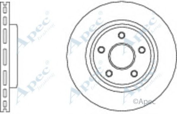 Тормозной диск APEC braking DSK2936