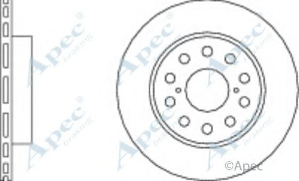 Тормозной диск APEC braking DSK348