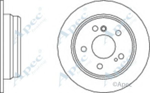 Тормозной диск APEC braking DSK558