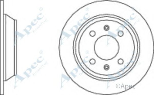 Тормозной диск APEC braking DSK609