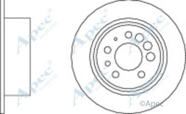 Тормозной диск APEC braking DSK619