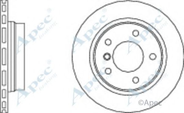 Тормозной диск APEC braking DSK681