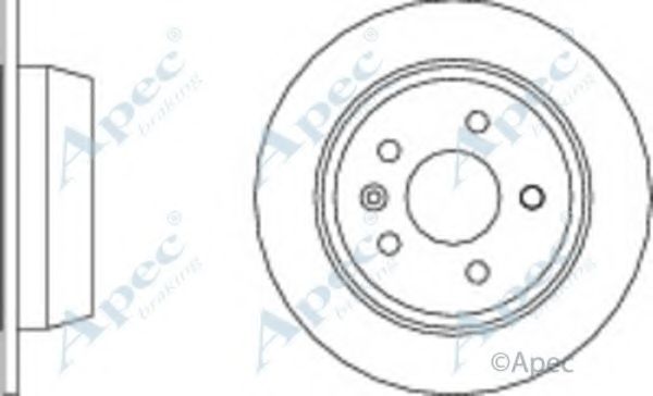 Тормозной диск APEC braking DSK721
