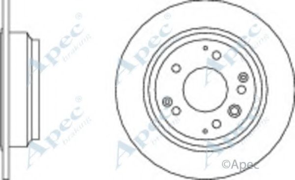 Тормозной диск APEC braking DSK739