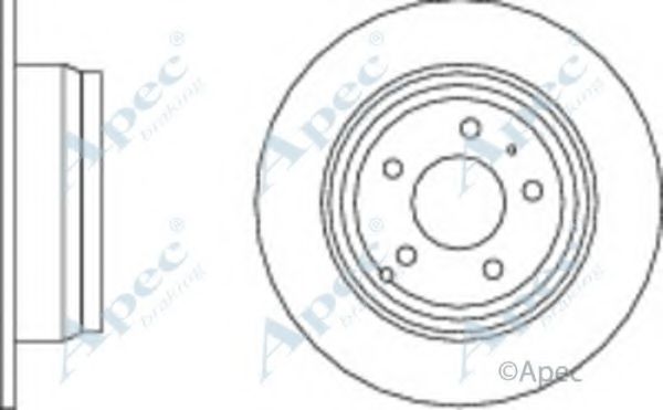 Тормозной диск APEC braking DSK916