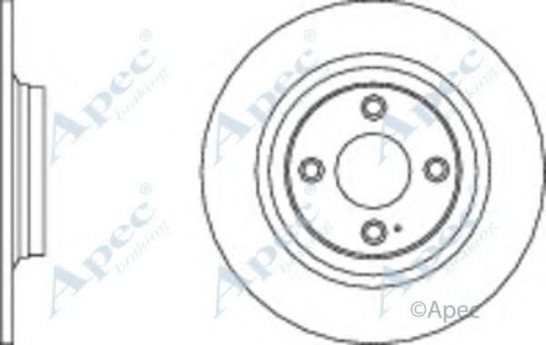 Тормозной диск APEC braking DSK2579