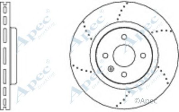 Тормозной диск APEC braking DSK2778