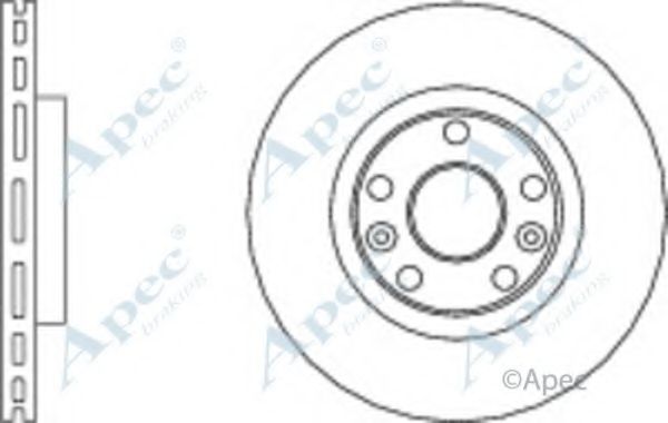 Тормозной диск APEC braking DSK2823