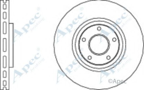 Тормозной диск APEC braking DSK2880