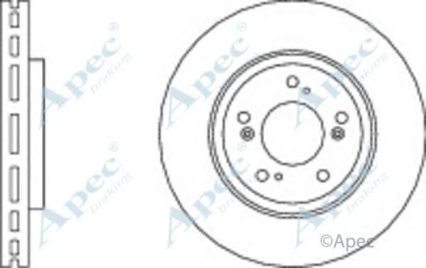 Тормозной диск APEC braking DSK2889