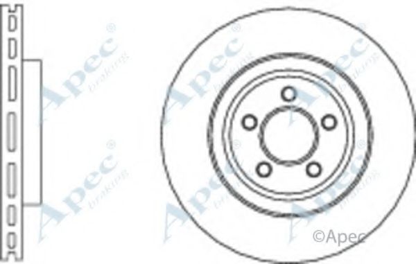 Тормозной диск APEC braking DSK2937