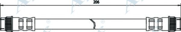 Тормозной шланг APEC braking HOS3178