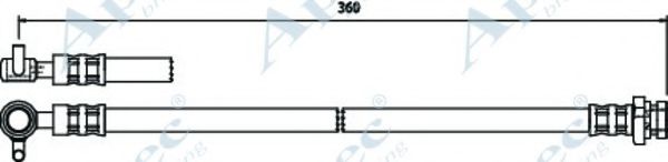 Тормозной шланг PAGID 70623