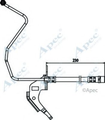 Тормозной шланг APEC braking HOS3708