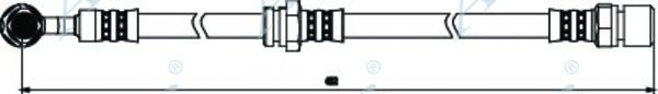 Тормозной шланг APEC braking HOS3817