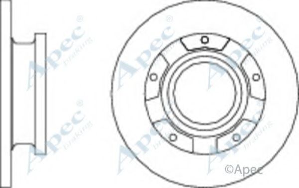 Тормозной диск APEC braking DSK2977