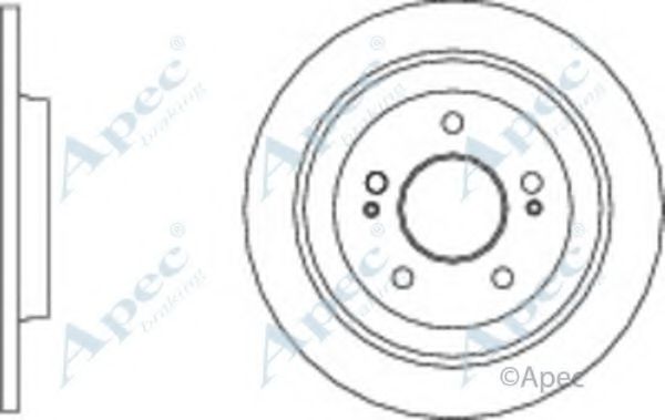 Тормозной диск APEC braking DSK3016