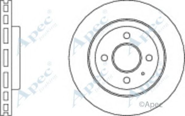 Тормозной диск APEC braking DSK3026