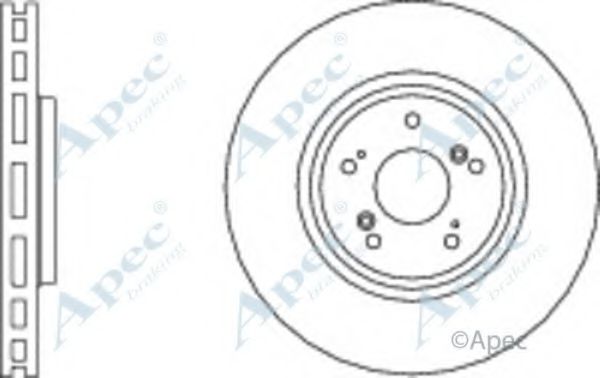 Тормозной диск APEC braking DSK3033