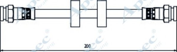 Тормозной шланг APEC braking HOS3969