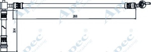 Тормозной шланг APEC braking HOS4085