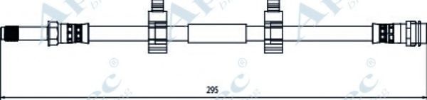 Тормозной шланг APEC braking HOS4102