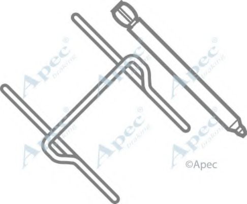 Комплектующие, тормозные колодки APEC braking KIT292