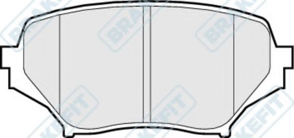 Комплект тормозных колодок, дисковый тормоз APEC braking PD3205