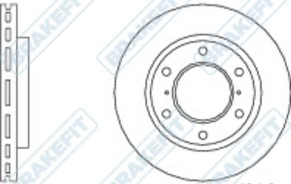 Тормозной диск APEC braking DK6122