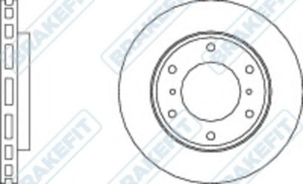 Тормозной диск APEC braking DK6174