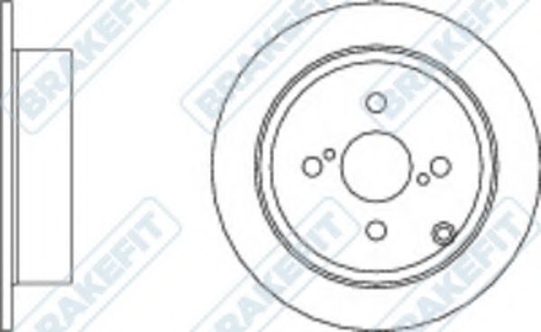 Тормозной диск APEC braking DK6233