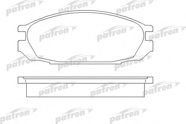 Комплект тормозных колодок, дисковый тормоз PATRON PBP937