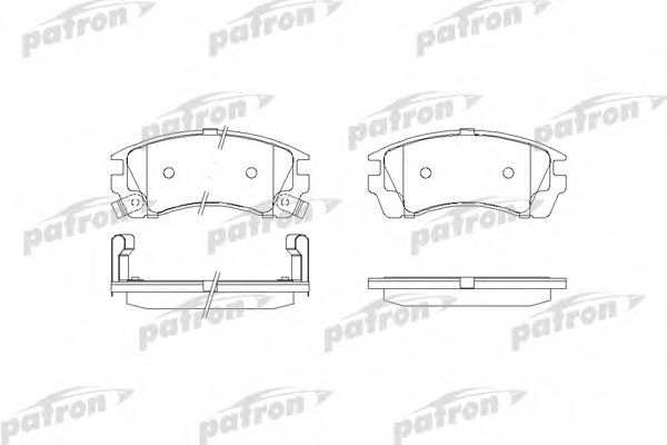 Комплект тормозных колодок, дисковый тормоз PATRON PBP940