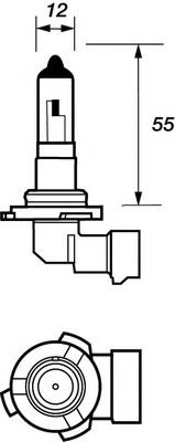 Лампа накаливания, фара дальнего света; Лампа накаливания, основная фара; Лампа накаливания, противотуманная фара MOTAQUIP VBU906