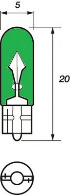 Лампа накаливания, освещение щитка приборов MOTAQUIP VBU286G