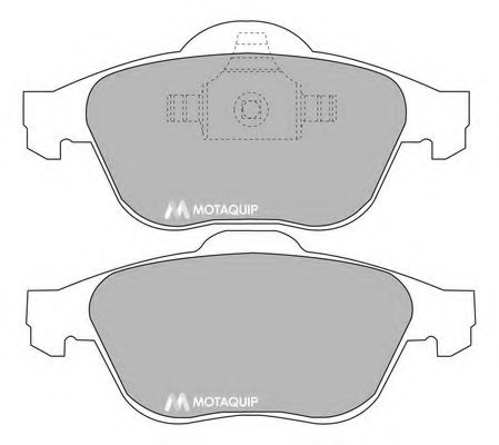 Комплект тормозных колодок, дисковый тормоз MOTAQUIP LVXL1008