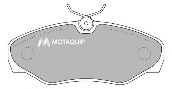 Комплект тормозных колодок, дисковый тормоз MOTAQUIP LVXL1122