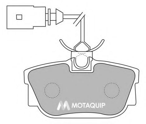 Комплект тормозных колодок, дисковый тормоз MOTAQUIP LVXL1127