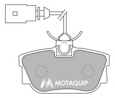 Комплект тормозных колодок, дисковый тормоз MOTAQUIP LVXL1134
