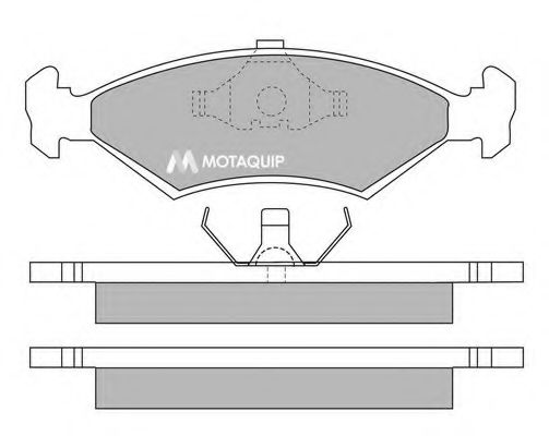 Комплект тормозных колодок, дисковый тормоз MOTAQUIP LVXL231