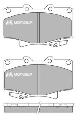 Комплект тормозных колодок, дисковый тормоз MOTAQUIP LVXL453